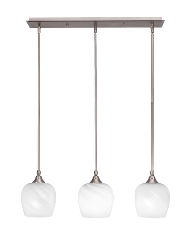 Stem 3 Light Linear Pendalier In Brushed Nickel (25-BN-4811)