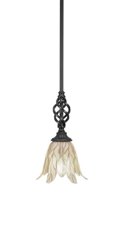 Elegante 1 Light Mini Pendant In Matte Black (80-MB-1025)