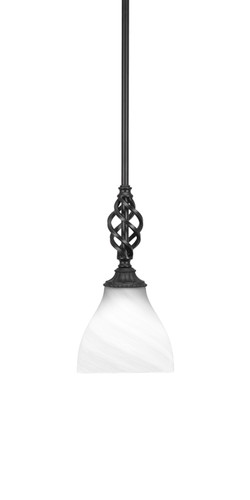 Elegante 1 Light Mini Pendant In Matte Black (80-MB-4761)