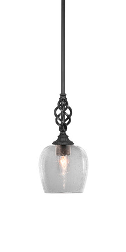 Elegante 1 Light Mini Pendant In Matte Black (80-MB-4810)
