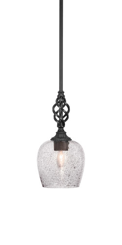 Elegante 1 Light Mini Pendant In Matte Black (80-MB-4812)