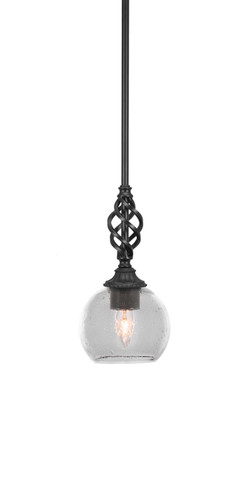 Elegante 1 Light Mini Pendant In Matte Black (80-MB-4100)