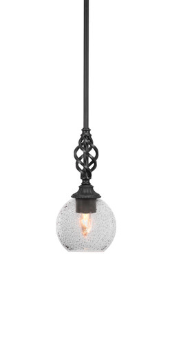 Elegante 1 Light Mini Pendant In Matte Black (80-MB-4102)