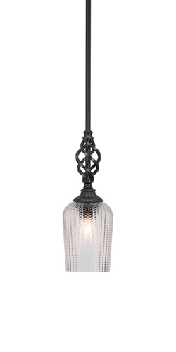 Elegante 1 Light Mini Pendant In Matte Black (80-MB-4250)