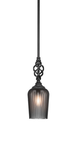 Elegante 1 Light Mini Pendant In Matte Black (80-MB-4252)