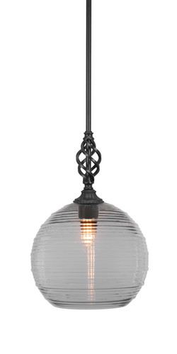 Elegante 1 Light Mini Pendant In Matte Black (80-MB-5130)