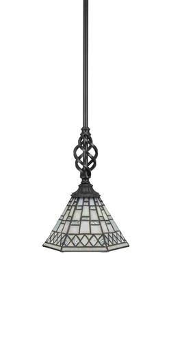 Elegante 1 Light Mini Pendant In Matte Black (80-MB-9105)