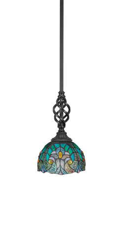 Elegante 1 Light Mini Pendant In Matte Black (80-MB-9925)
