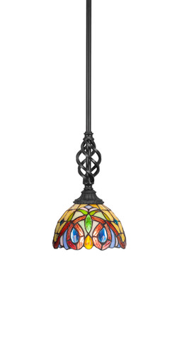 Elegante 1 Light Mini Pendant In Matte Black (80-MB-9945)
