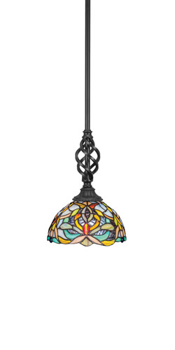 Elegante 1 Light Mini Pendant In Matte Black (80-MB-9905)