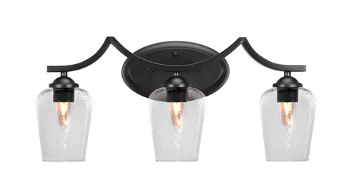 Zilo 3 Light Vanity Light In Matte Black (553-MB-210)