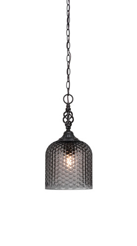 Elegante 1 Light Pendant In Matte Black (82-MB-4912)