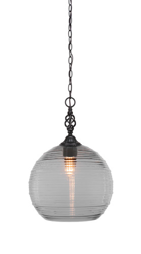 Elegante 1 Light Pendant In Matte Black (82-MB-5130)