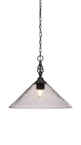 Elegante 1 Light Pendant In Matte Black (82-MB-2162)