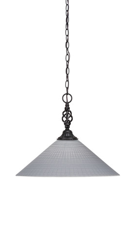 Elegante 1 Light Pendant In Matte Black (82-MB-4012)