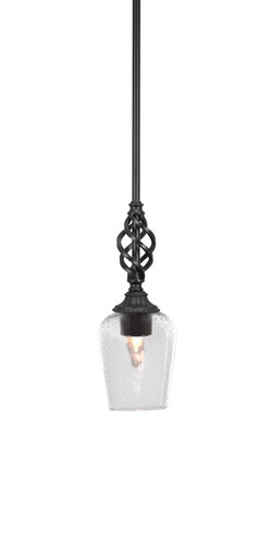 Elegante 1 Light Mini Pendant In Matte Black (80-MB-210)