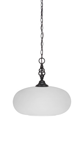 Elegante 1 Light Pendant In Matte Black (82-MB-216)