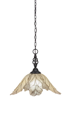 Elegante 1 Light Pendant In Matte Black (82-MB-102)