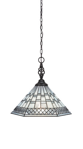 Elegante 1 Light Pendant In Matte Black (82-MB-910)