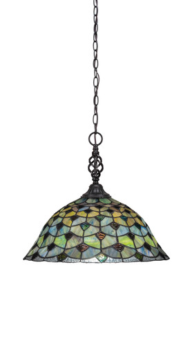 Elegante 1 Light Pendant In Matte Black (82-MB-996)