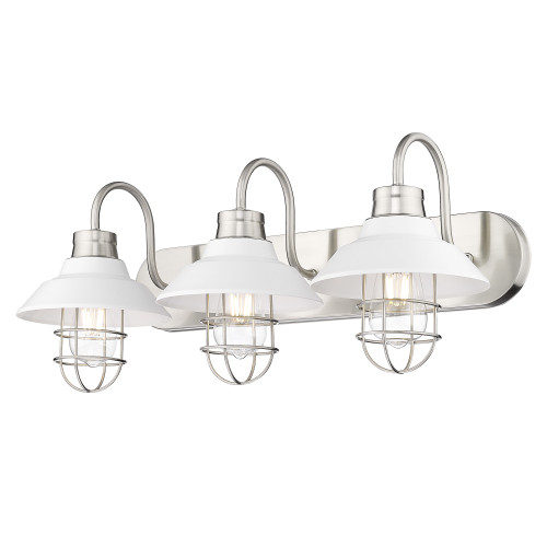 Lana 3 Light Vanity Lighting In Pewter (3320-BA3 PW-WHT)