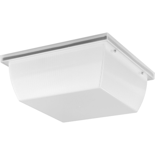 Hard Nox Collection White 12" Square Flush Mount Light (P550113-028-30)