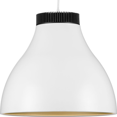 Radian LED Collection Modern Satin White Metal Pendant (P500373-028-30)