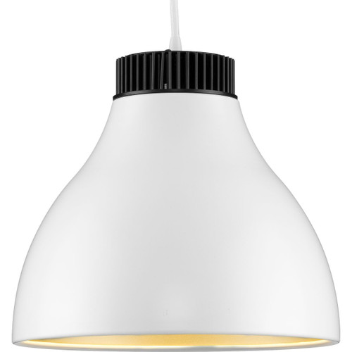 Radian LED Collection Modern Satin White Metal Pendant (P500372-028-30)