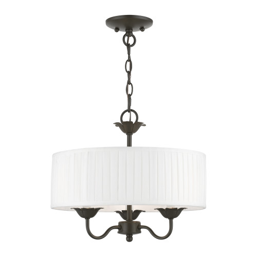 Edinburgh 3 Light English Bronze Pendant Chandelier (41773-92)