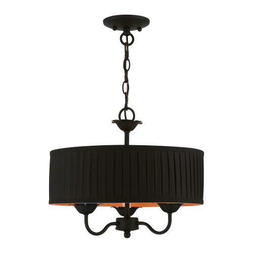 Harrington 3 Light Black Pendant Chandelier (41863-04)