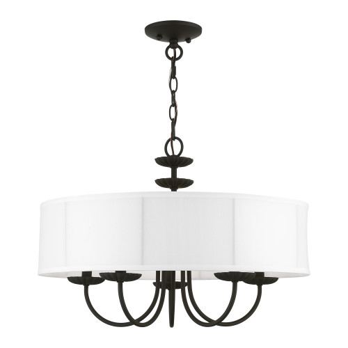 Brookdale 5 Light Black Pendant Chandelier (42985-04)