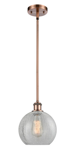 Athens 1 Light Mini Pendant In Antique Copper (516-1S-Ac-G125-8)