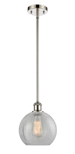 Athens 1 Light Mini Pendant In Polished Nickel (516-1S-Pn-G125-8)