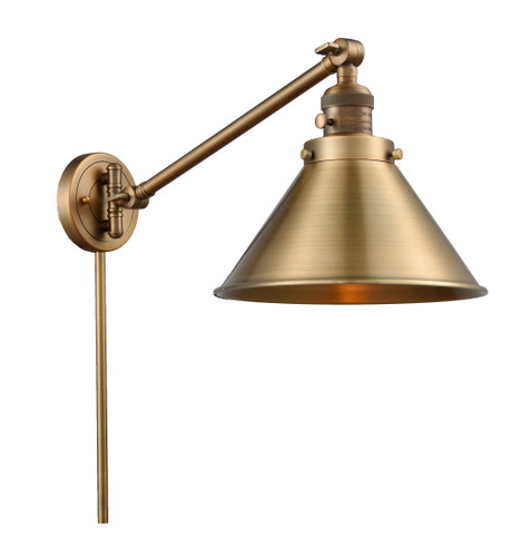 Briarcliff 1 Light Swing Arm With Switch In Brushed Brass (237-Bb-M10-Bb)