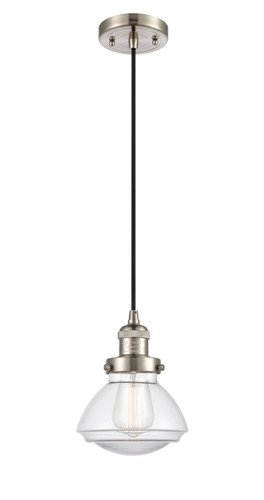 Olean 1 Light Mini Pendant In Brushed Satin Nickel (201C-Sn-G322)