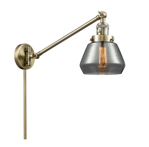 Fulton 1 Light Swing Arm With Switch In Antique Brass (237-Ab-G173)