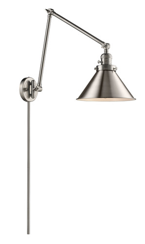 Briarcliff 1 Light Swing Arm With Switch In Brushed Satin Nickel (238-Sn-M10)