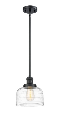 Bell 1 Light Mini Pendant In Matte Black (201S-BK-G713)