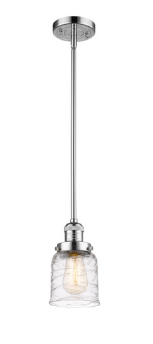 Bell 1 Light Mini Pendant In Polished Chrome (201S-PC-G513)