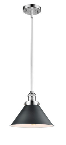 Briarcliff 1 Light Mini Pendant In Polished Chrome (201S-PC-M10-BK)