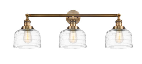 Bell 3 Light Vanity In Brushed Brass (205-BB-G713)