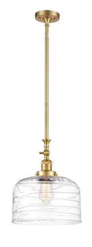 X-Bell 1 Light Mini Pendant In Satin Gold (206-SG-G713-L)