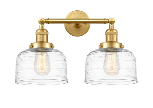 Bell 2 Light Vanity In Satin Gold (208-SG-G713)