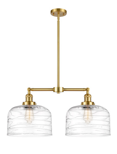 Bell 2 Light Island In Satin Gold (209-SG-G713-L)
