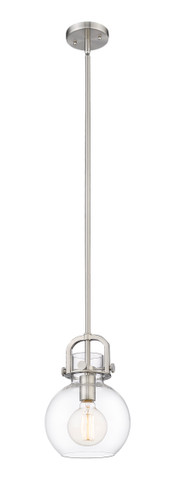 Newton Sphere 1 Light Mini Pendant In Brushed Satin Nickel (410-1S-SN-8CL)