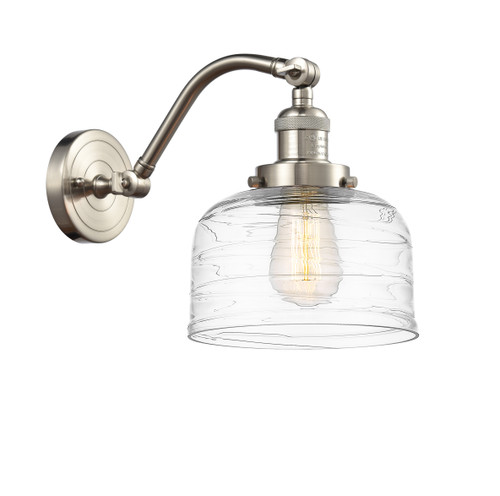 Bell 1 Light Sconce In Brushed Satin Nickel (515-1W-SN-G713)