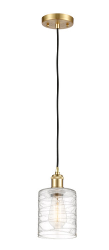 Cobbleskill 1 Light Mini Pendant In Satin Gold (516-1P-SG-G1113)