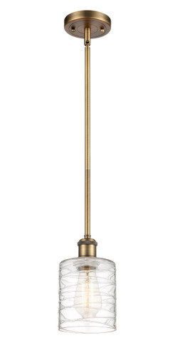 Cobbleskill 1 Light Mini Pendant In Brushed Brass (516-1S-BB-G1113)