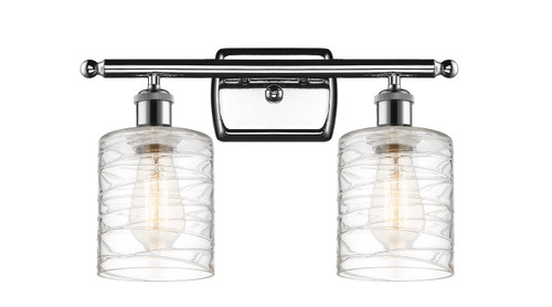 Cobbleskill 2 Light Vanity In Polished Chrome (516-2W-PC-G1113)