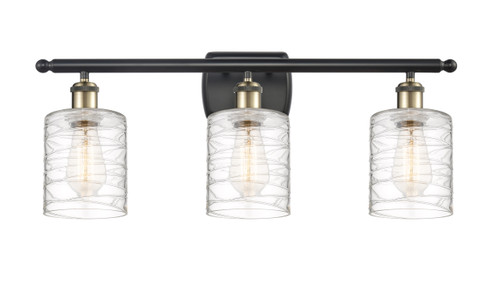 Cobbleskill 3 Light Vanity In Black Antique Brass (516-3W-BAB-G1113)